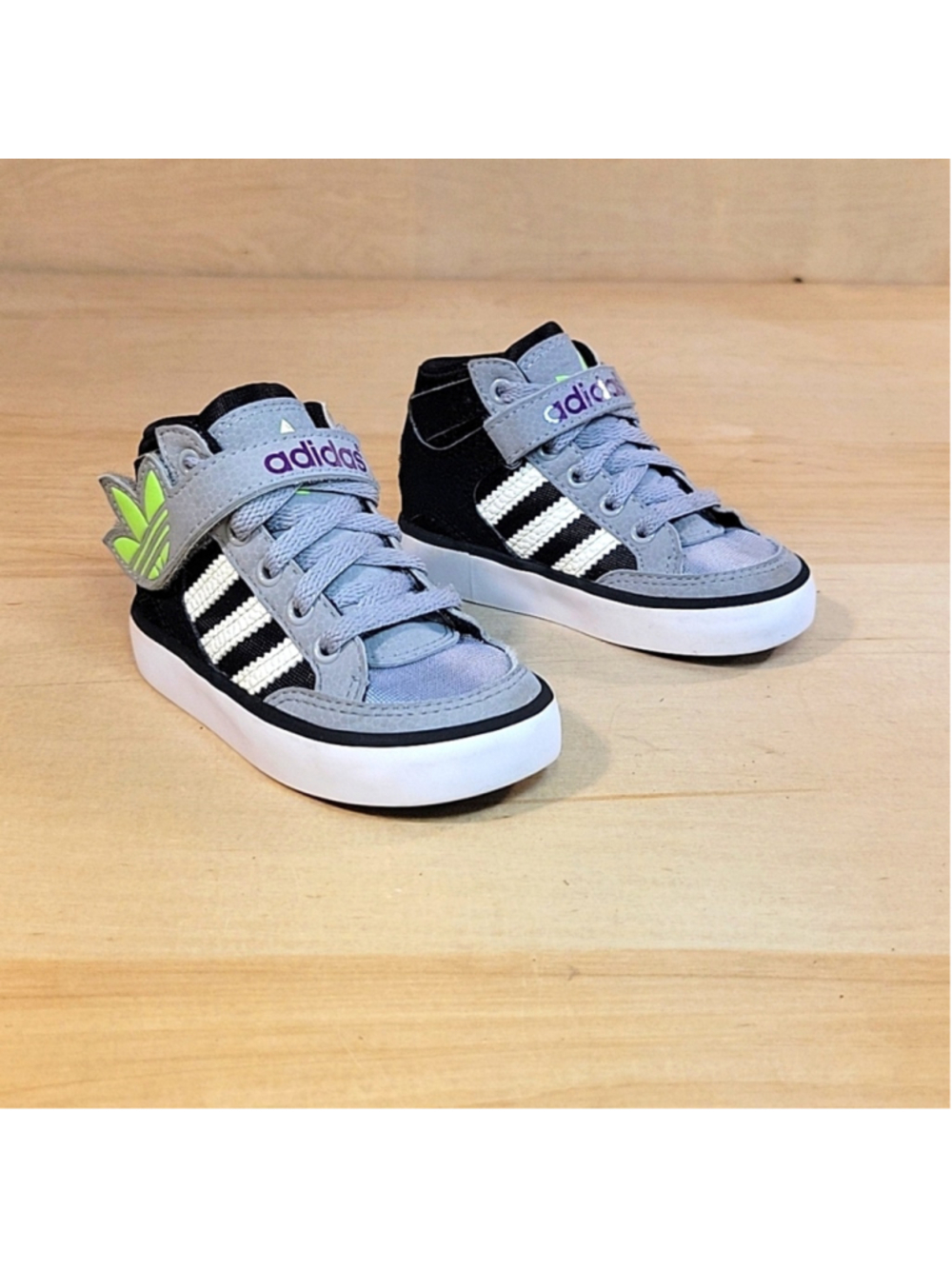 Adidas Originals Hardcourt Kids Toddler High Top Shoes - Picture 3 of 9